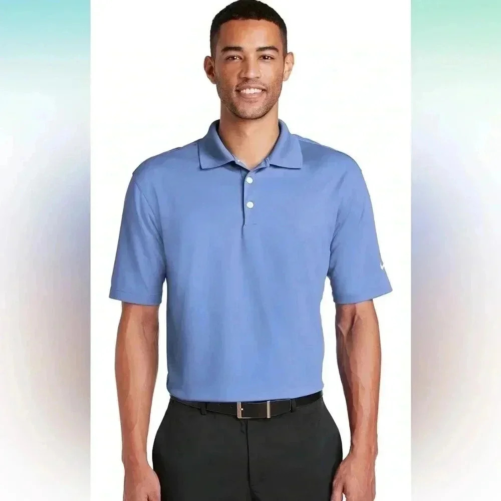 Nike Golf Dri-Fit micro pique Polo branded MetLife